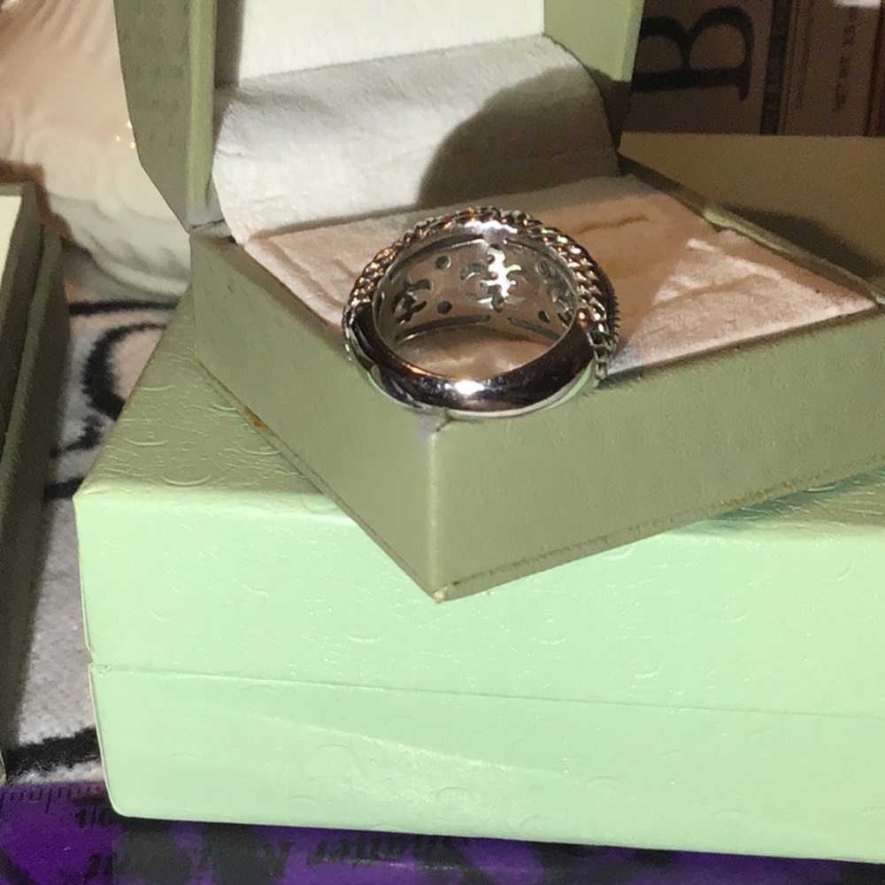 JUDITH RIPKA ORANGE SAPPHIRES DOME RING - Picture 4 of 9